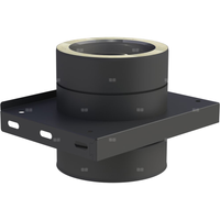 Płyta fundamentowa fi130mm dla wsporników pośrednich lakierowana na czarno