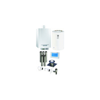 Pakiet - Kocioł gazowy jednofunkcyjny DE DIETRICH MCR3 Evo 24T kondensacyjny wiszący 6.1 - 24.8 kW+ Zestaw powietrzno-spalinowy + RegulatoriSense + Zasobnik c.w.uSRK100MG