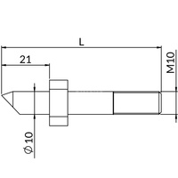 Trzpień kleszczy KZ KZ