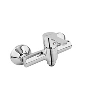 Bateria natryskowa ścienna KFA Armatura GRANAT, kolor chrom