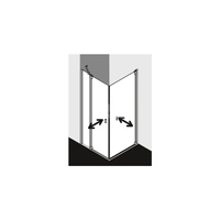 Kermi drzwi wahadłowe Raya 1NL 1000x2000 970-1000 SIHG SR Opaco Clean