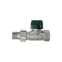 Zawór termostatyczny, prosty, z wkładką BB, 3/8", długi korpus