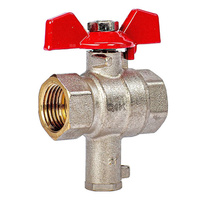 Zawór QIK kulowy wodny motylek do czujnika temp. 1/2''