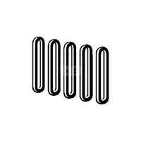 Cięgło model 8580.69, tworzywo sztuczne, antracyt (RAL 70106), ilość w zestawie: 5