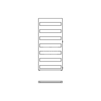 Grzejnik drabinkowy KERMI Casteo-D BH, wym. 1806 x 750 mm, kolor biały, moc 1065W