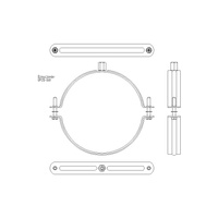 Obejma mocująca NICZUK DUO UPZD 158-167 mm 160SKR