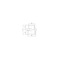 Nypel UNIPAK, 3/4'' x 1/2'' (GZ)