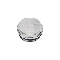 Korek FERRO zaślepiający z oringiem mosiądz (nikiel) GZ 1/2''