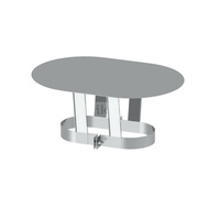 Parasol JEREMIAS OV/FU0828 stal nierdzewna fi 120/210 mm