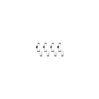 Zestaw uchwytów krokwiowych typu "P" do dachu skośnego i dachówki falistej