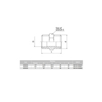 Nypel VALVEX V-Pex, mosiądz (niklowany), 3/4'' (GZ), 36 mm