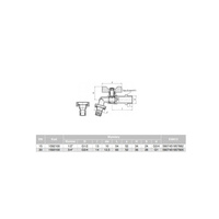 Zawór kulowy VALVEX Oligo mosiądz niklowany czerpalny, PN10 3/4'' GZ x złączka do węża, uchwyt: motylek