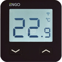 Termostat internetowy ENGO CONTROLS E10-B bezprzewodowy bateria (akumulator) biały z wyświetlaczem + odbiornik