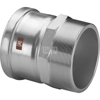 Przejściówka VIEGA 1711XL, stal nierdzewna / stal nierdzewna, 76,1 mm x 2 1/2'' (zw x gz)