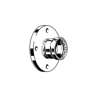 Przejście kołnierzowe z SC-Contur Megapress VIEGA 42591XL jednoczęściowy, stal (cynk/nikiel), DN 100 (kołnierz x mz) z uszczelką