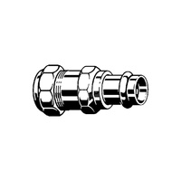 Złącze przejściowe Sanpress VIEGA 22156 jednoczęściowy, brąz / brąz, DN 32 x 28 mm (zw x zw), 112 mm z uszczelką