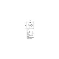 Podtynkowa wylewka ścienna LINUS W-E-M, 170 mm elektroniczna z mieszaczem, 230V, chrom