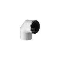 Kolano 87 st. fi80/125mm białe