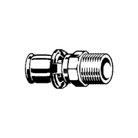 Złącze przejściowe VIEGA 12135 jednoczęściowy, brąz (niklowanie) / brąz, 20 mm x 3/4'' (mz x gz)