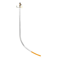 Przyłącze gazu polietylenowe, PE25 x kurek sferyczny DN15, L=700xH=1500, łuk, wersja PSG Lublin