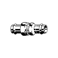 Złącze Prestabo VIEGA 1160 jednoczęściowy, stal (ocynk galwaniczny/elektrolityczny) / stal (ocynk galwaniczny/elektrolityczny) (ocynk), 54 mm (mz x mz), 133 mm
