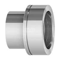 Przejście EW-DW JEREMIAS 205-DWETN37 stal nierdzewna fi 130 mm