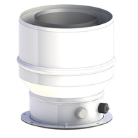 Ferroli złączka kotła z króćcami pomiarowymi Divacondens F24, F28, Bluehelix PRO 25C, 32C, Bluehelix TECH 25C, 18/25/35A fi60/100-80/125mm z uszczelką