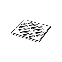 Kratka VIEGA 4951 kwadratowa ze stalowai nierdzewnej 143x143mm do wpustu