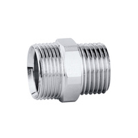 Przyłącze z gwintem zewnętrznym - złączka pierścieniowa. Wykończenie: chrom 1/2" GZ x 23 p.1,5 GZ