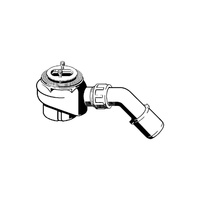 Domoplex-odpływ jednostka funkcyjna nr wzoru 6929.1 DN: 40/50 H: 80 do brodzików z otworem odpływowym fi 65