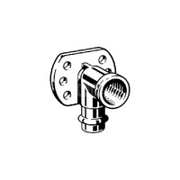 Kolano z łapami VIEGA 22255 jednoczęściowy, brąz / brąz, 18 mm, 3/4'' (mz x gw), (głębokość: 22 mm) z uszczelką