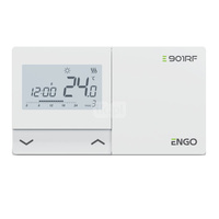 Termostat ENGO CONTROLS E901-RF bezprzewodowy zasilanie bateria włącz/wyłącz 5..35'C 230 V 16 A