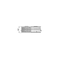 Grzejnik płytowy typ 33 KERMI X2 Plan-K wym. 959 x 805 mm, kolor biały, moc 2504 W