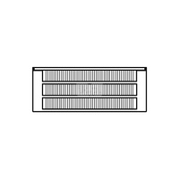 Konwektor Kermi Kon m. Str. Typ33 BH70x194x1500mm QN1080, weiß, 6bar, o. Abd, AB 12