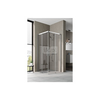 Kermi wejście narożne Nica C2R 1030x2000 990-1015 srebro wysoki połysk ESG Clean