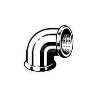 Łuk 90' VIEGA 3090 jednoczęściowy, brąz / brąz, 3/4'' x 1/2'' (gw x gw)