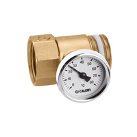 Złączka z termometrem 1" GW x GZ z uszczelką PTFE