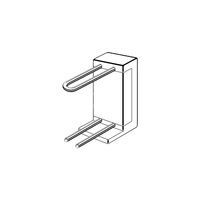 Blok przyłączeniowy do grzejnika wyposażenie, Skrzynka izolacyjna, rura ze stali nierdzewnej d15, nr wzoru 1097.6 d: 15 H: 255