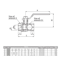Zawór kulowy VALVEX Omni mosiądz, PN10 1/2'' GZ x złączka do węża