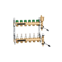 DYNAMICAL - Zespół rozdzielaczy 1" x 4 wyjścia, 3/4" M