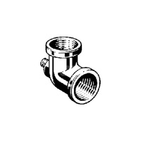 Kolano przyłączeniowe 90' VIEGA 944770 jednoczęściowy, brąz / brąz, 3/4'' (gw x gw), (głębokość: 15 mm)