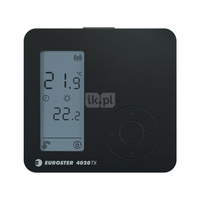 Regulator temperatury Euroster E4020TXC6 do współpracy z modułem C6RX, kolor czarny