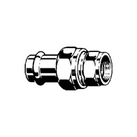 Złącze przejściowe Sanpress VIEGA 2362 jednoczęściowy, stal nierdzewna / stal nierdzewna, 18 mm, 3/4'' (mz x gw) z uszczelką