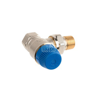 Zawór termostatyczny Kombi-TRV z dynamiczną regulacją, niezależny od cisnienia, kątowy, wkładka PI, 3/4"