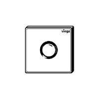 Przycisk do pisuarów na wystawę Prevista Visign for Public 12 nr wzoru 8635.29 płytka maskująca: stal nierdzewna szczotkowana