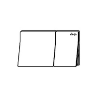 Przycisk do WC ekspozycyjny Prevista Visign for More 200 nr wzoru 8620.19 płytka maskująca: tworzywo szt. chrom. klawisz: szkło czarne