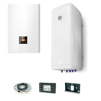 Pakiet - Kocioł gazowy jednofunkcyjny WOLF FGB-24 kondensacyjny wiszący 5.3 - 20.7 kW + Czujnik c.w.u. + RegulatorBM-2 + Zasobnik c.w.uVulcan 120L wiszący