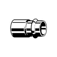 Złącze Sanpress VIEGA 22151 redukcja jednoczęściowy, brąz (stan surowy) / brąz (stan surowy), 54 mm x 28 mm (kw x mz) z uszczelką