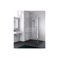 Kermi Walk-In Liga T1R 0930x 2000 GAK: 885-910 srebro wysoki połysk, szkło ESG przezroczyste z Clean