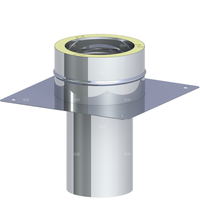 Płyta fundamentowa dla podwyższenia komina fi 160mmmax. wysokość od podstawy 1,5m max. wysokość od podstawy 1,5m